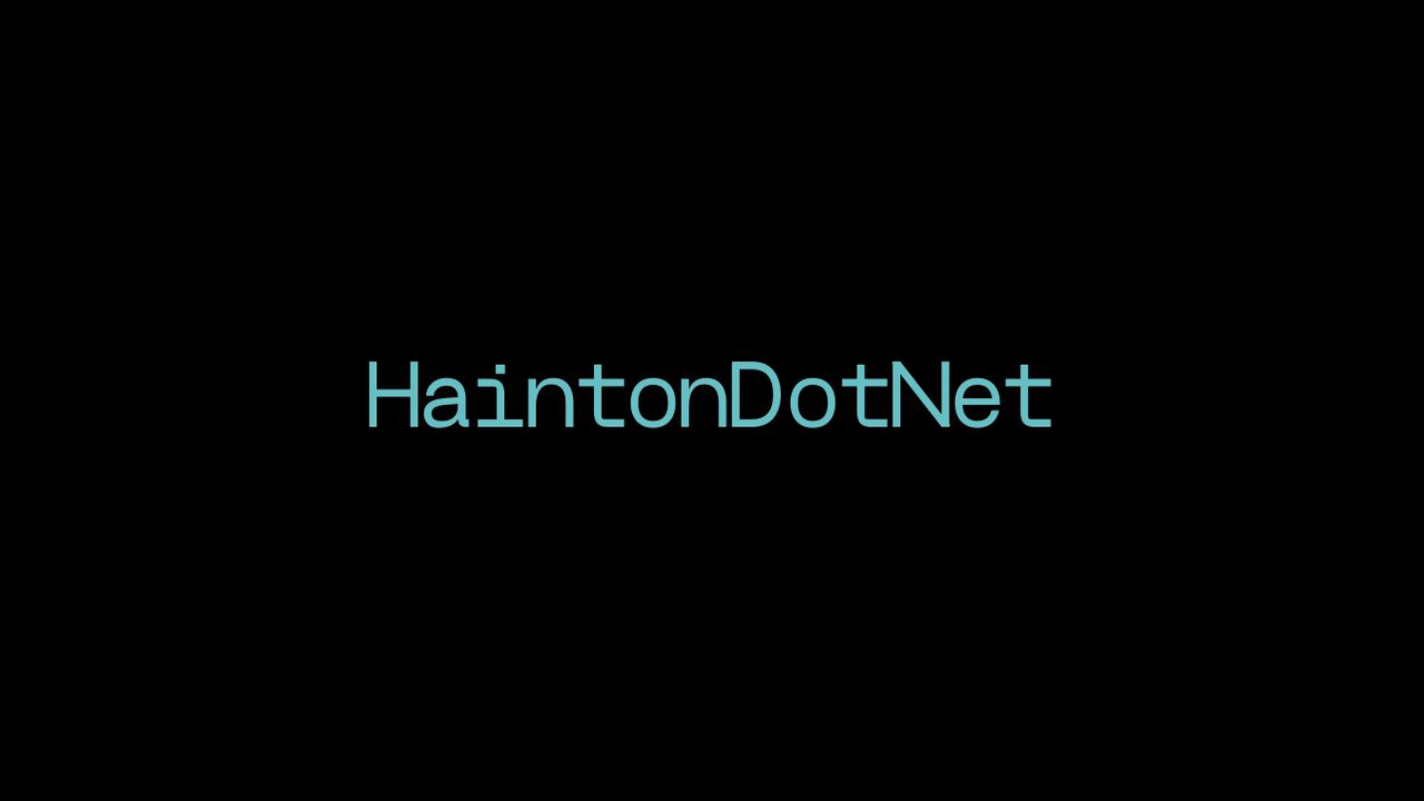 HaintonDotNet - September 2022