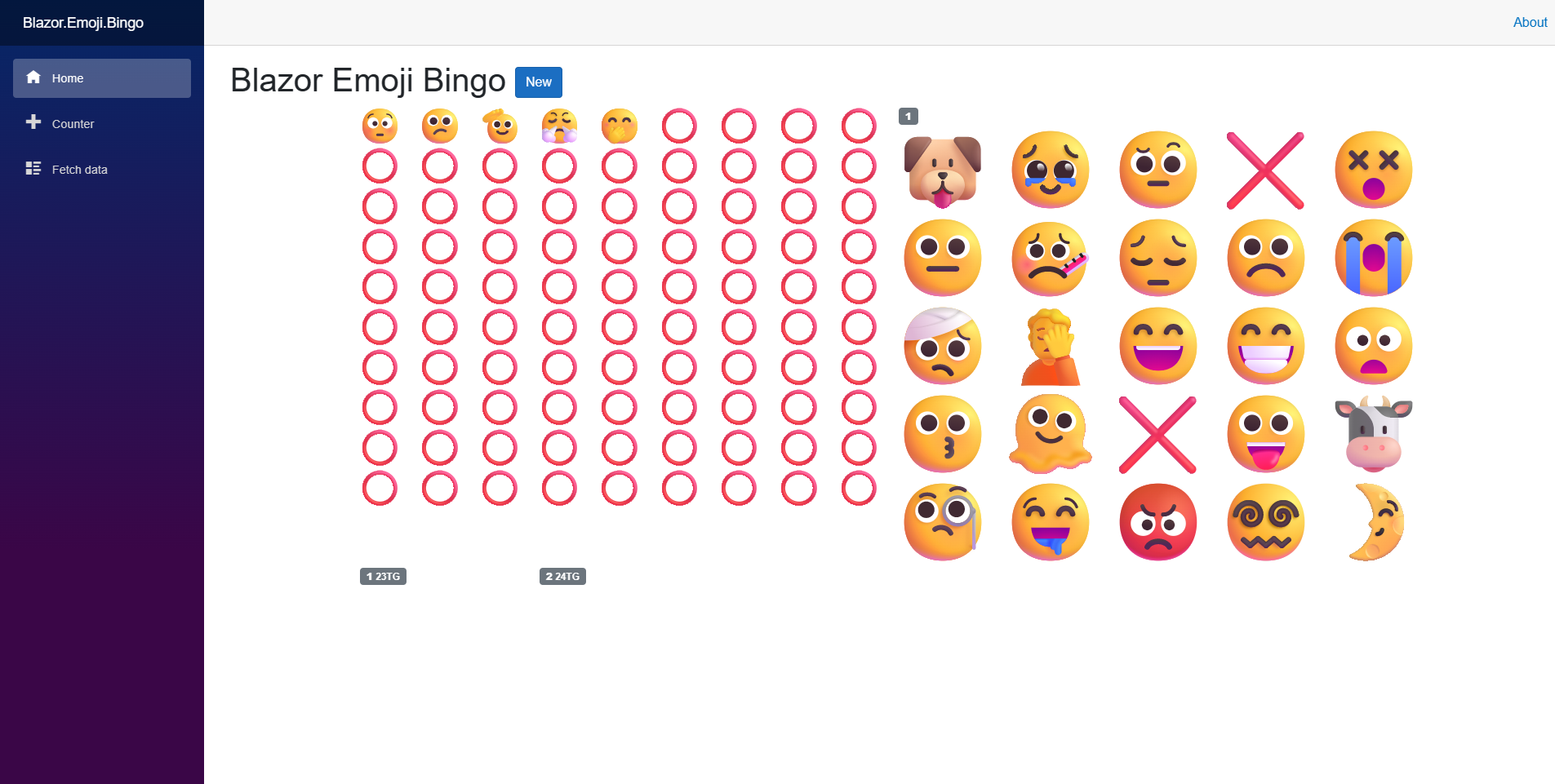 Blazor Emoji Bingo