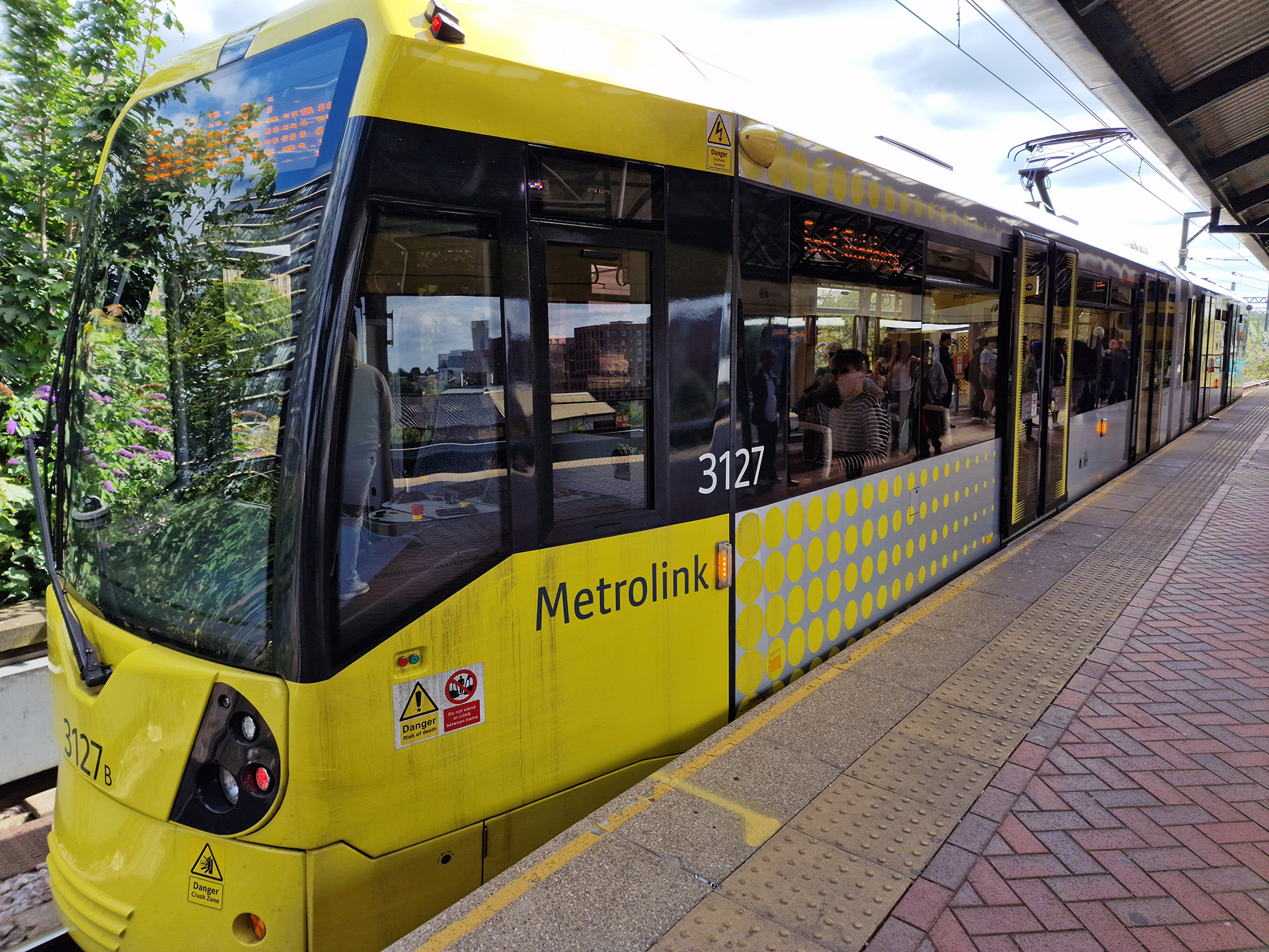 View of Tram in Manchester