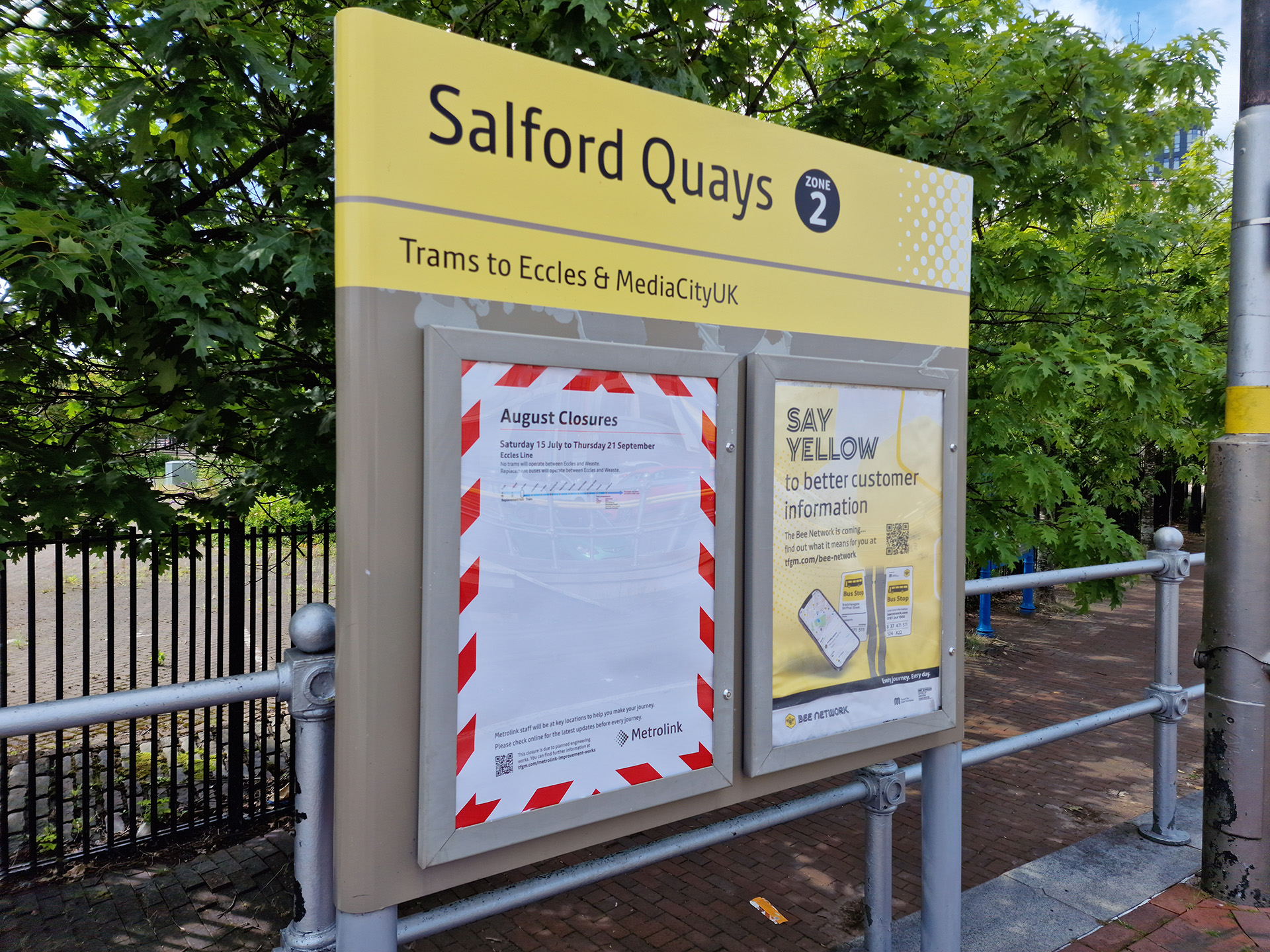 Salford Quays Tram Stop