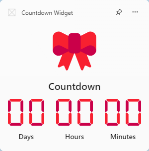 Countdown Widget - Celebration