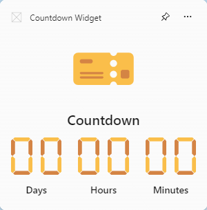 Countdown Widget - Event