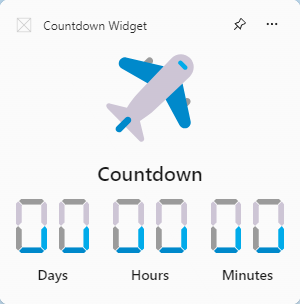 Countdown Widget - Holiday