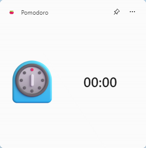 Pomodoro Widget