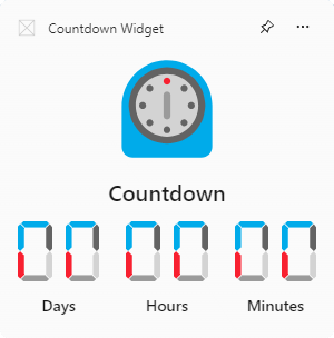 Countdown Widget